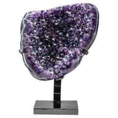 Genuine Amethyst Crystal Cluster on Stand from Brazil (17.5 lbs)