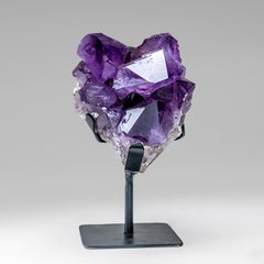 Genuine Amethyst Crystal Cluster on Stand from Brazil (5.6 lbs) 