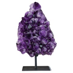 Genuine Amethyst Crystal Cluster on Stand from Uruguay (17.5 lbs)