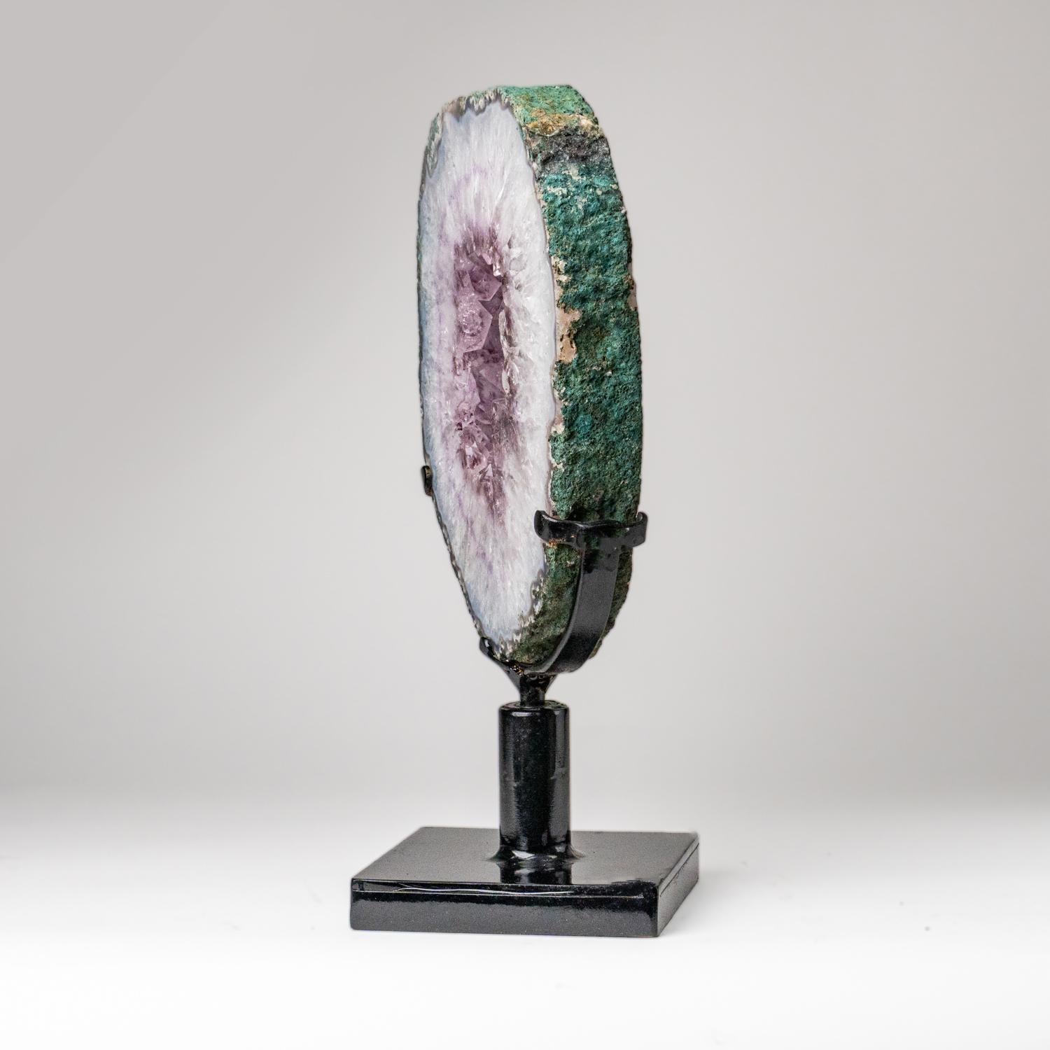 Echte Amethyst-Geodenscheibe auf Ständer aus Uruguay (13 lbs) (Sonstiges) im Angebot