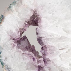 Genuine Amethyst Geode Slice on Stand from Uruguay (17 lbs)