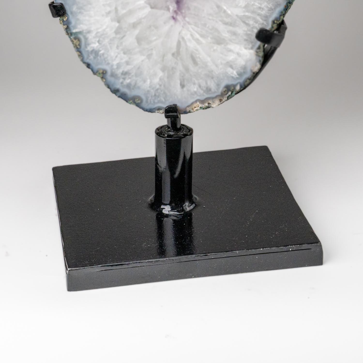 Echte Amethyst-Geodenscheibe auf Ständer aus Uruguay (17 lbs) im Angebot 1