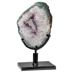 Echte Amethyst-Geodenscheibe auf Ständer aus Uruguay (17 lbs)