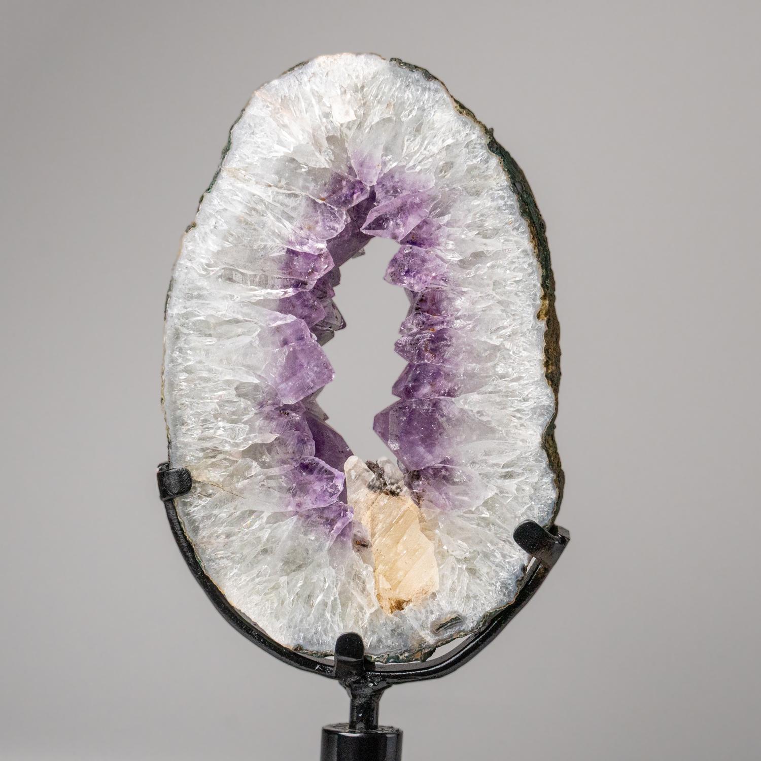 Echte Amethyst-Geodenscheibe auf Ständer aus Uruguay (7.5 lbs) (Sonstiges) im Angebot