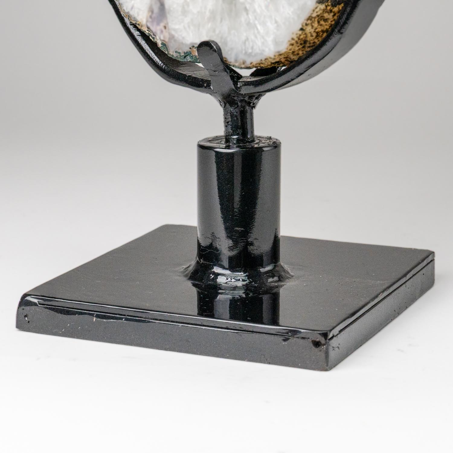 Echte Amethyst-Geodenscheibe auf Ständer aus Uruguay (7.5 lbs) im Angebot 3