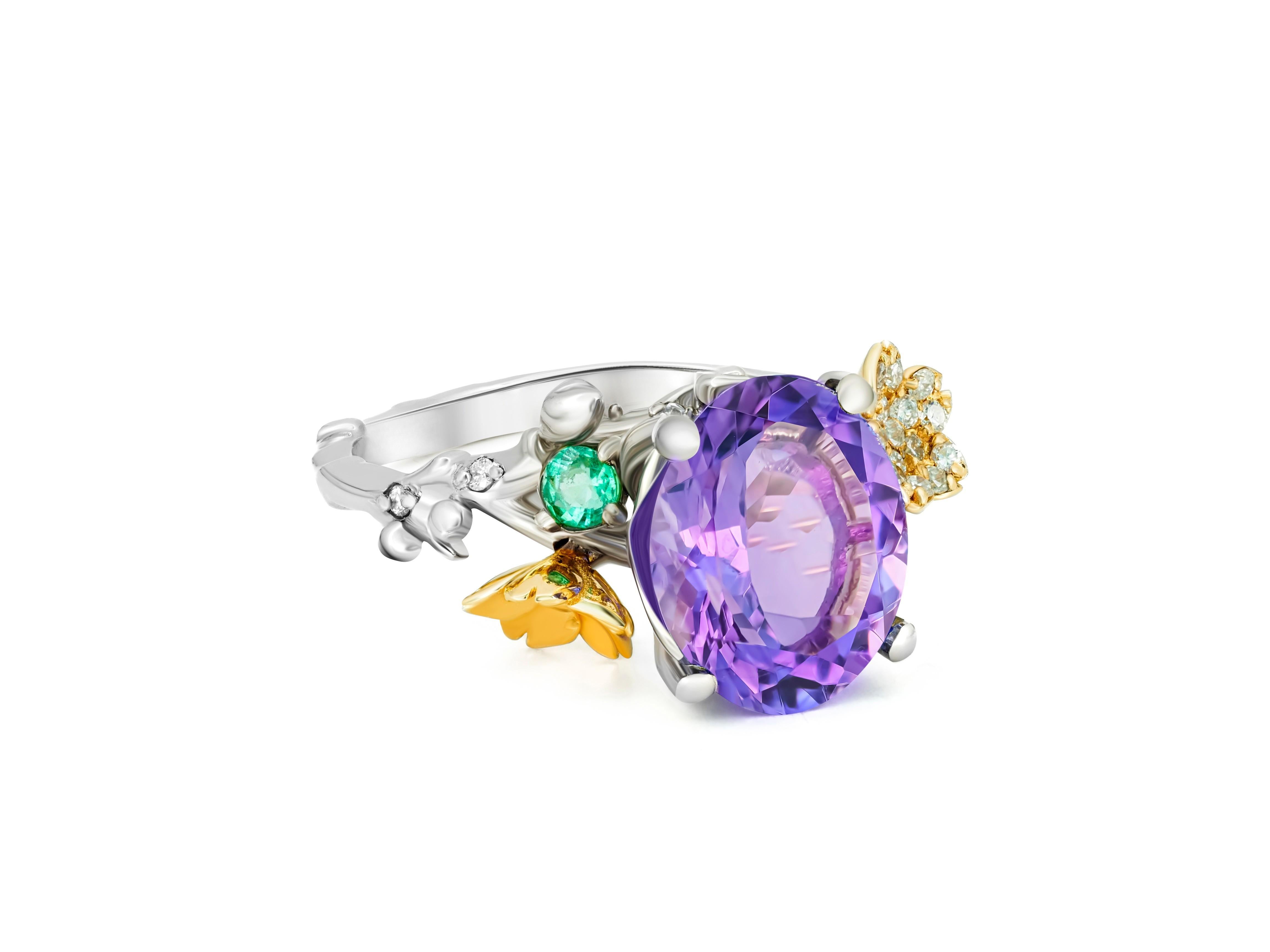in vendita:  Anello di ametista autentica 5