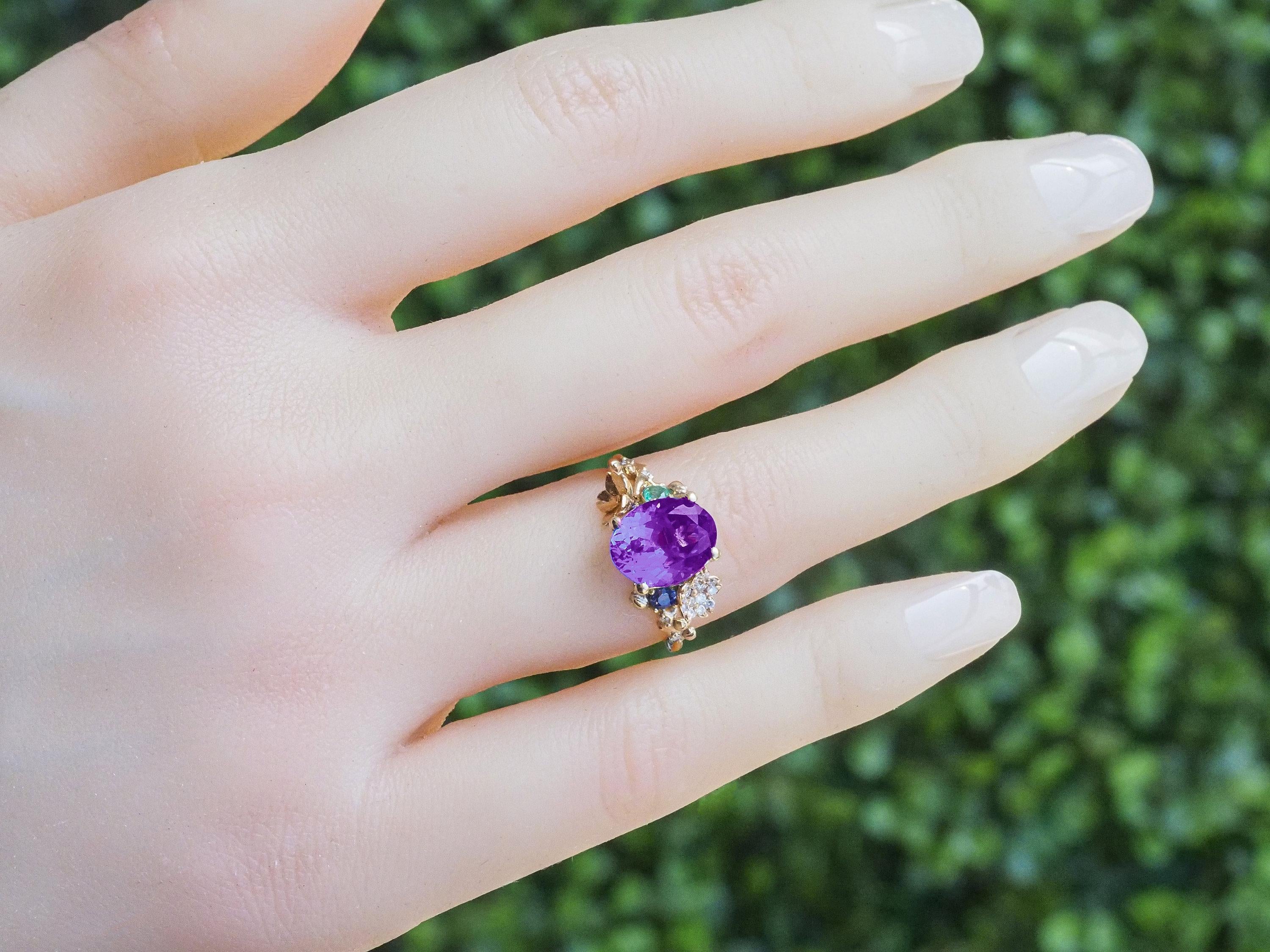 in vendita:  Anello di ametista autentica 7