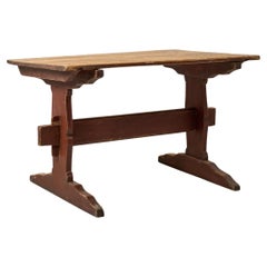 Genuine Used Northern Swedish Pine Rustic Country Small Dining or Work Table 