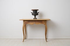 Genuine Antique Northern Swedish Rococo Centre Table with Elegantly Curved Legs