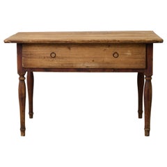 Auténtica Mesa Decorativa Sueca Antigua de la Época Imperio con Cajón Auténtica Mesa Decorativa Sueca Antigua de la Época Imperio con Cajón