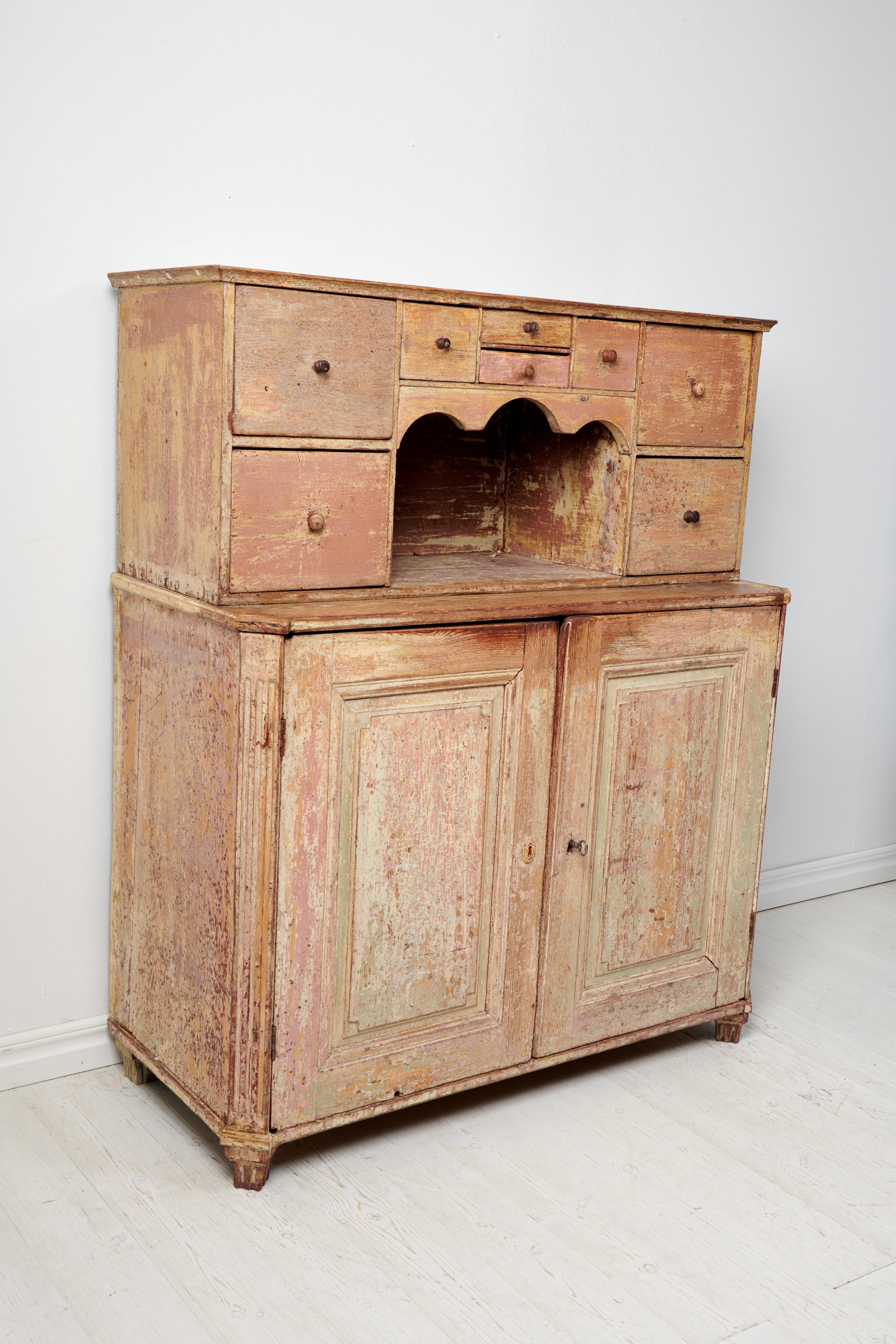 Genuine Antique Swedish Gustavian Country House Sideboard  For Sale 7