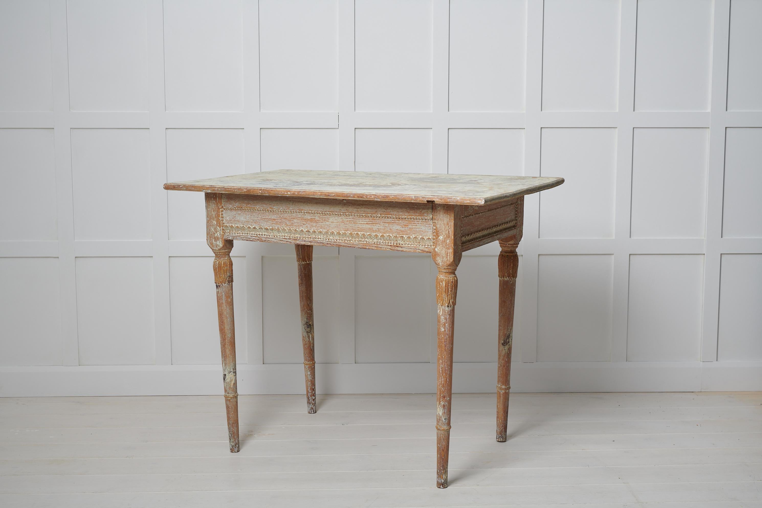 Hand-Crafted Genuine Antique Swedish Late Gustavian Console Table