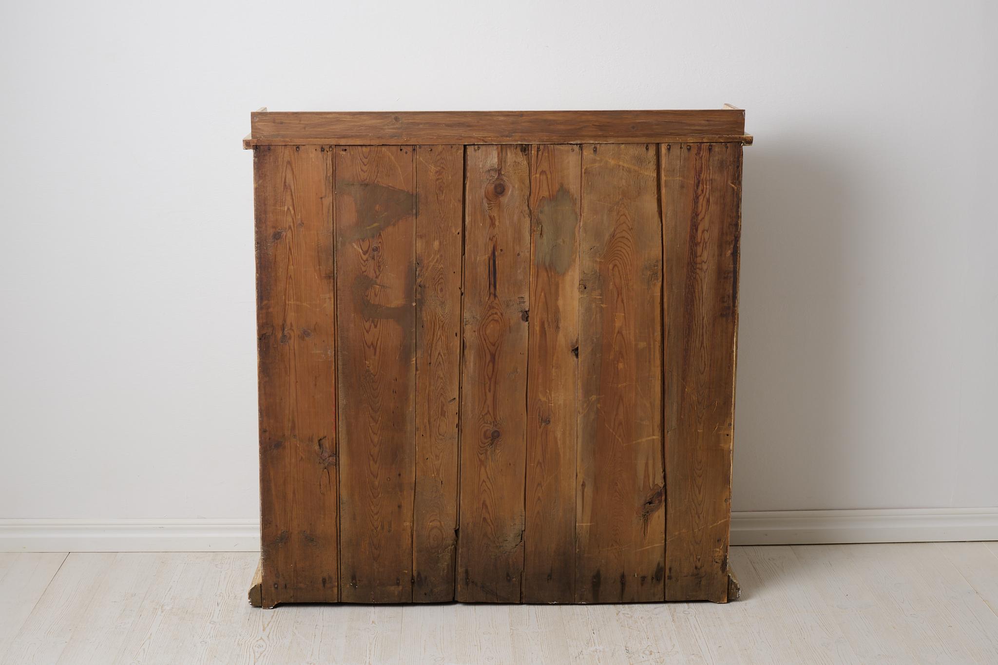 Genuines antikes schwedisches Sideboard, Schubladen, Türen und Schreibtisch, mit Originalfarbe im Angebot 5