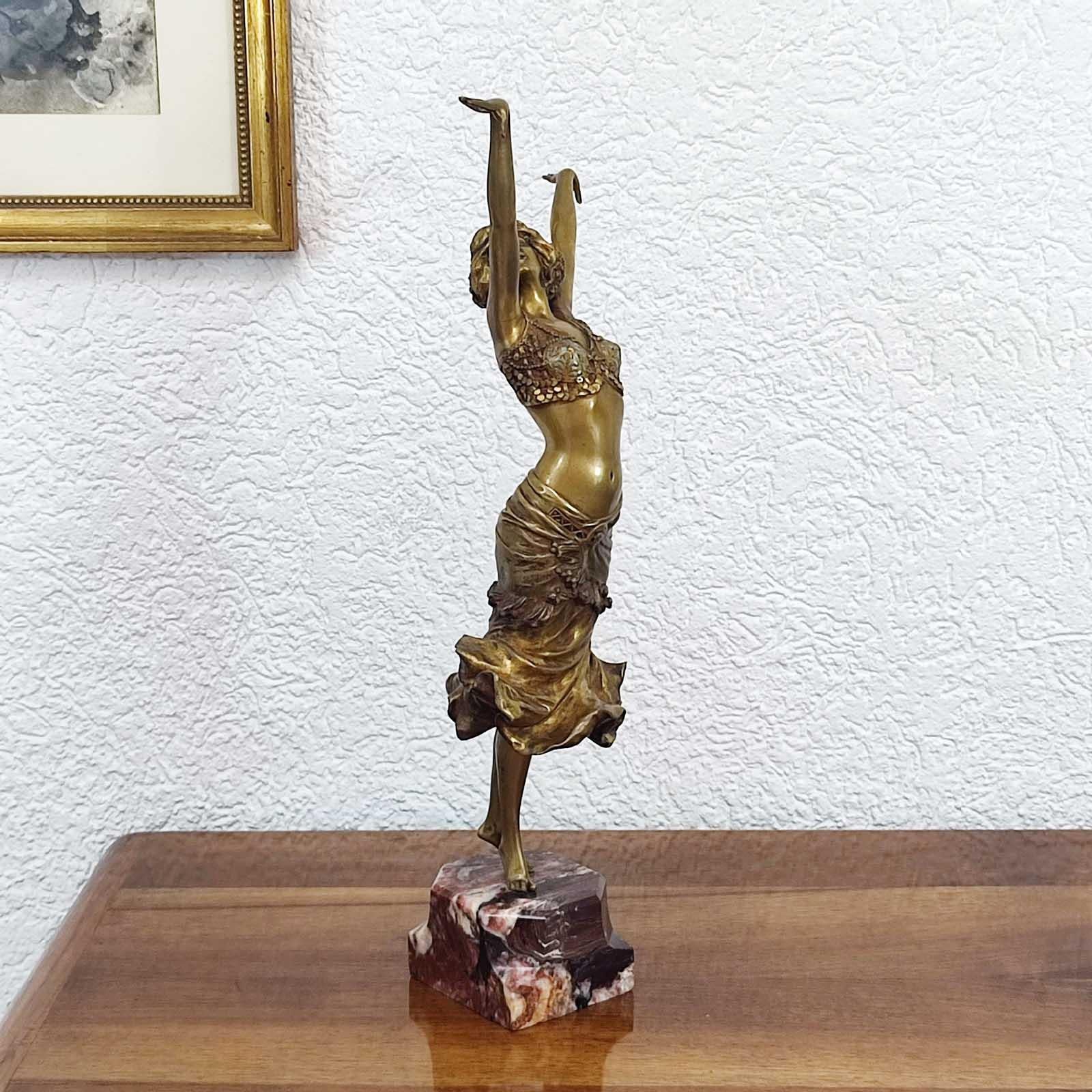 French Genuine Art Deco Bronze Sculpture 