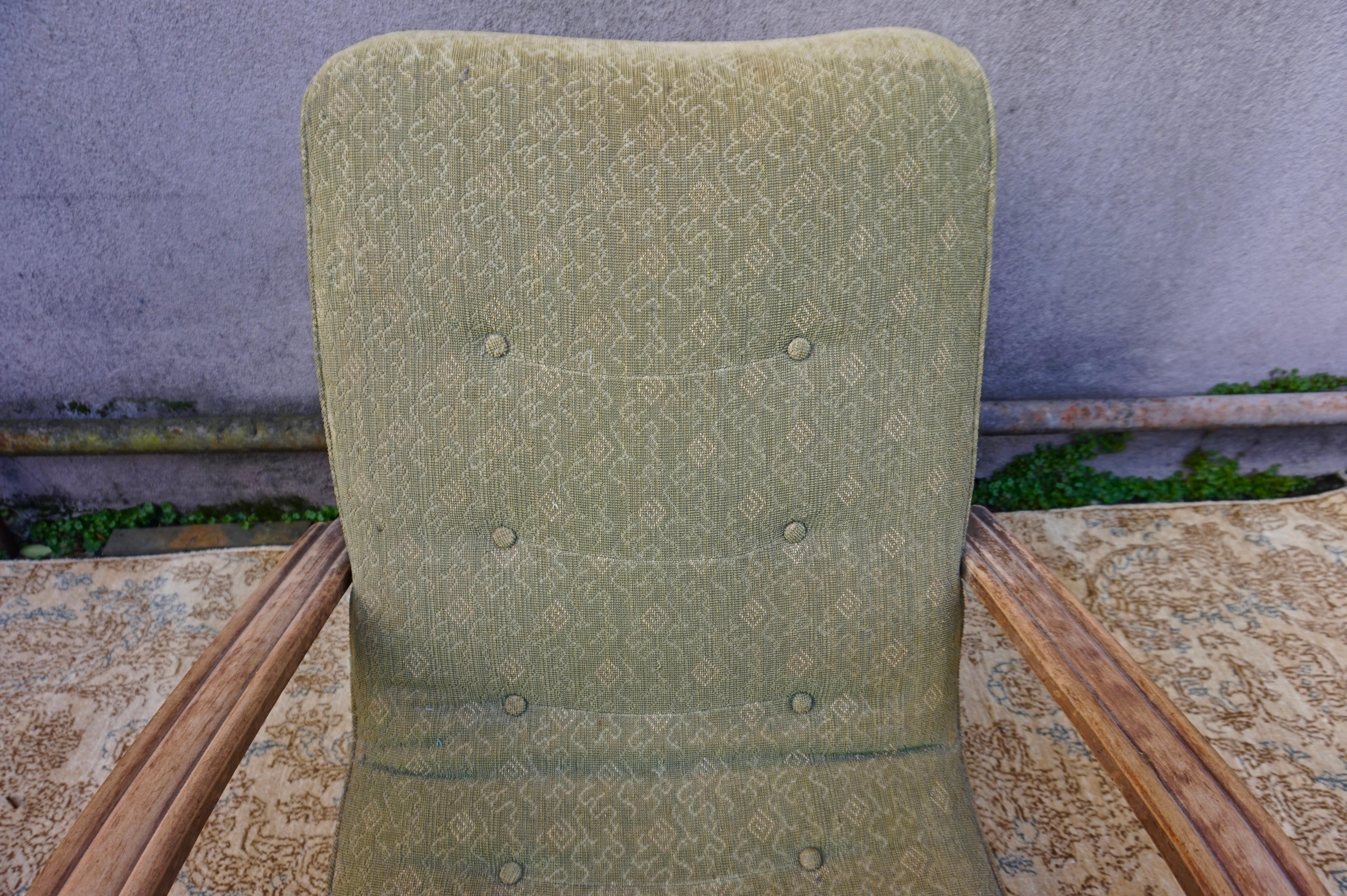 Genuine Art Deco Lounge Club Chair in Original Condition 3