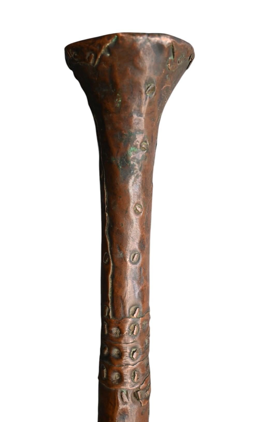 XX secolo Genuine ax with copper blade from the Songye tribe DR Congo, early 1900 in vendita