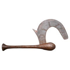 Genuine ax with copper blade from the Songye tribe DR Congo, early 1900