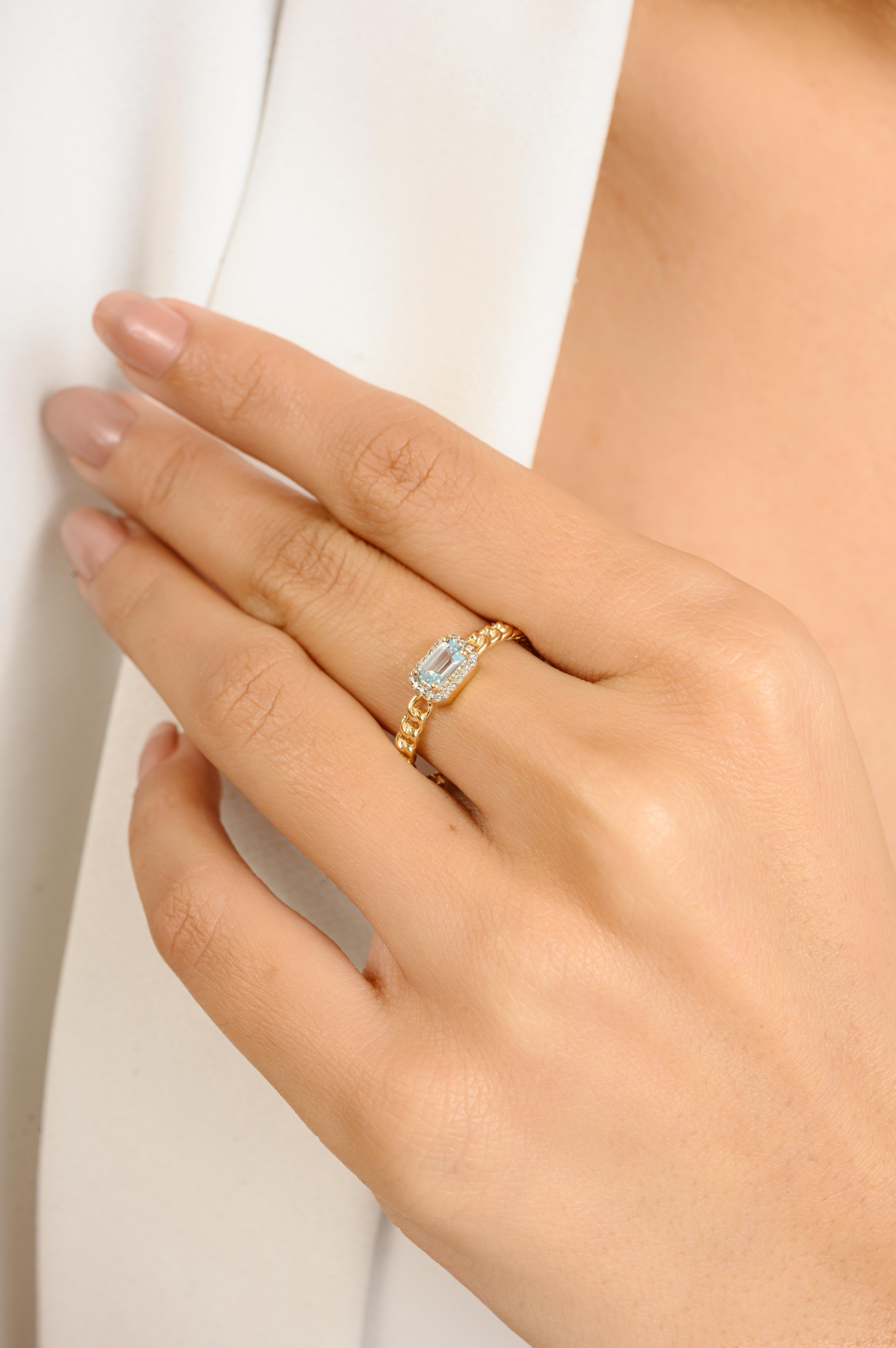 in vendita:  Anello di fidanzamento in oro giallo 14k con diamanti a raggiera e topazio blu autentico per donna 4