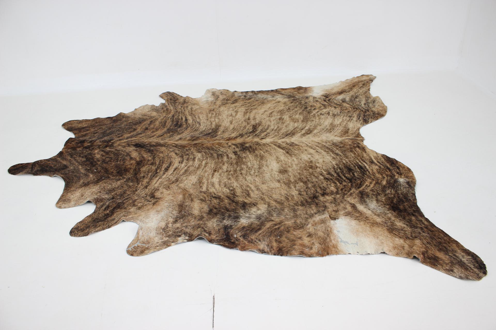 Genuine Brazilian Brindle Cowhide In Good Condition For Sale In Praha, CZ