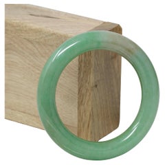 Bracciale in giada verde birmana autentica #316