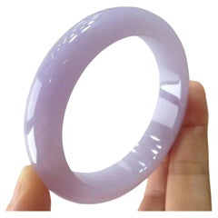 Genuine Burmese Lavender High-End Jade Jadeite Bangle Bracelet