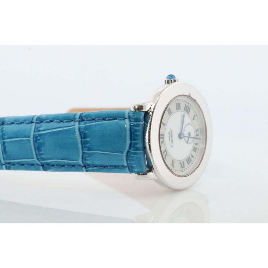 Genuine Cartier 1815 Ronde in Silber in Silber. Must de Cartier 33 mm ARGENT Runder Quarz, ARGENT 2