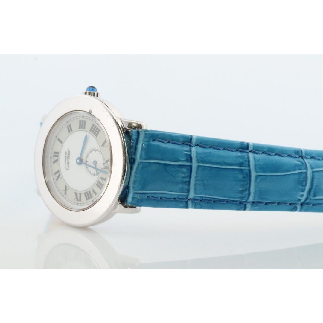 Genuine Cartier 1815 Ronde in Silber in Silber. Must de Cartier 33 mm ARGENT Runder Quarz, ARGENT 3