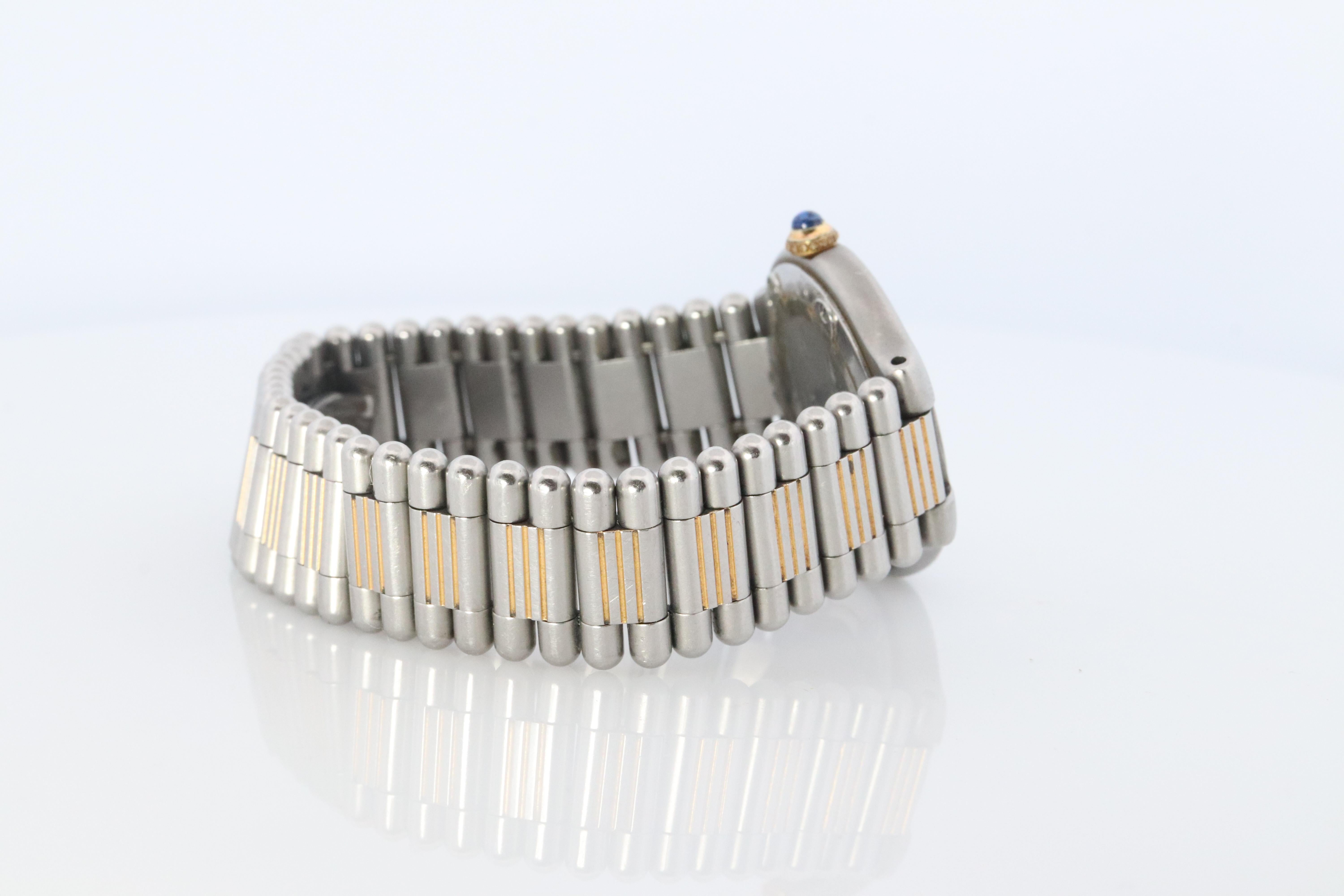 Women's or Men's Genuine Cartier 9010 Watch. Must de Cartier 21 Stainless Steel Quartz Watch.