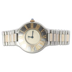Genuine Cartier 9010 Watch. Must de Cartier 21 Stainless Steel Quartz Watch.