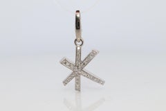Genuine Cartier Firework Pendant. 18k White Gold Diamond Cartier Fireworks Charm