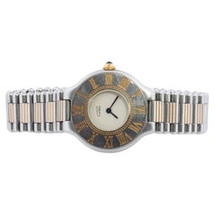 Reloj Cartier auténtico. Must de Cartier 21 Acero inoxidable Cuarzo multitono