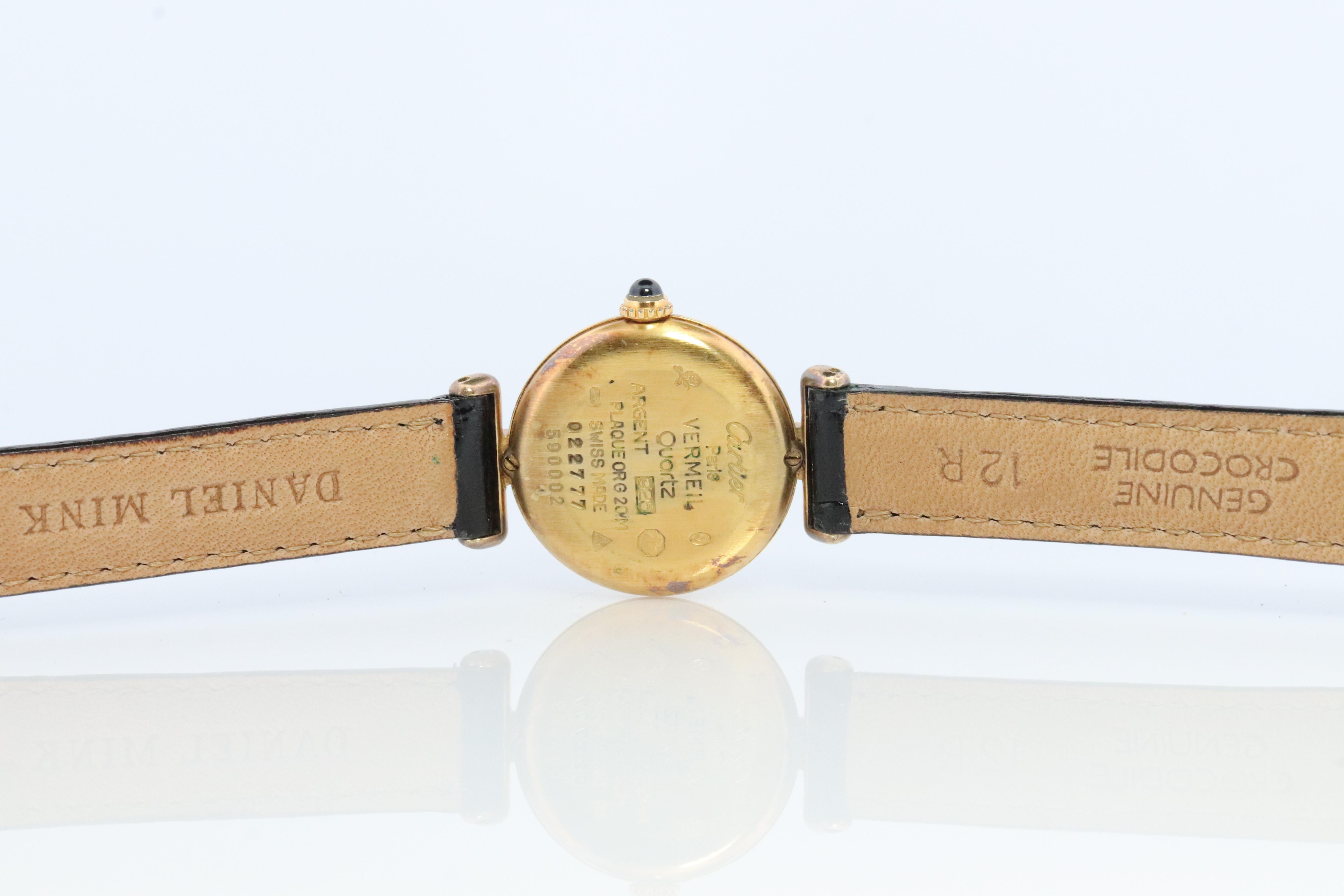 cartier must colisee vermeil