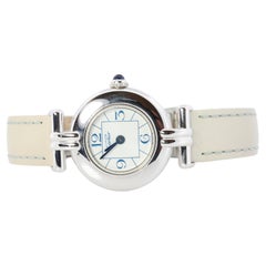Genuine Cartier Watch. Must de Cartier Colisee Round Argent White Silver 2411