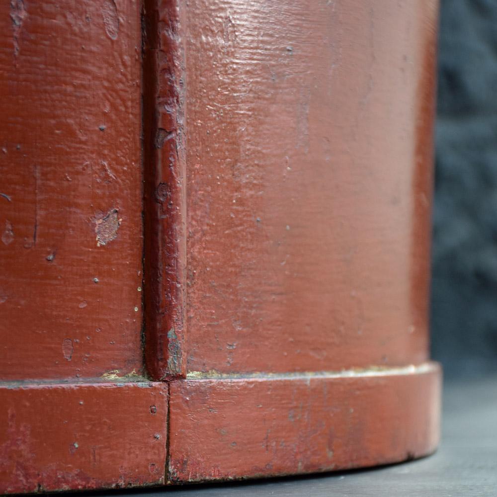 We are proud to offer a genuine early 20th century English circus elephant balancing stool. This item would have been used to train entertaining elephants to balance one leg on a platform before they would have progressed to balance completely on a