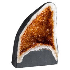 Géode en cristal de citrine véritable de l'Uruguay (23 lbs)