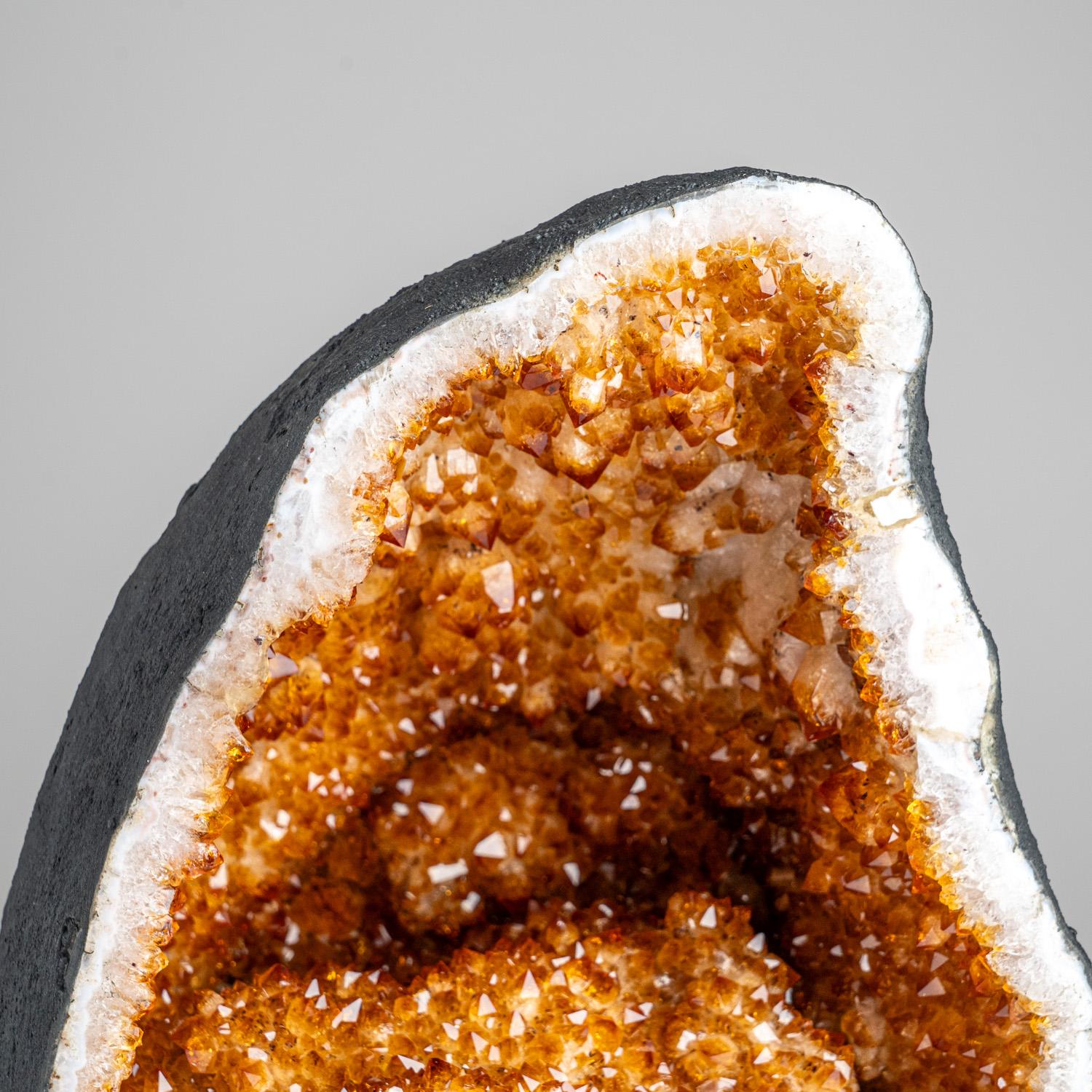 Altro Geode a grappolo di cristallo citrino autentico dall'Uruguay (31 lbs) in vendita
