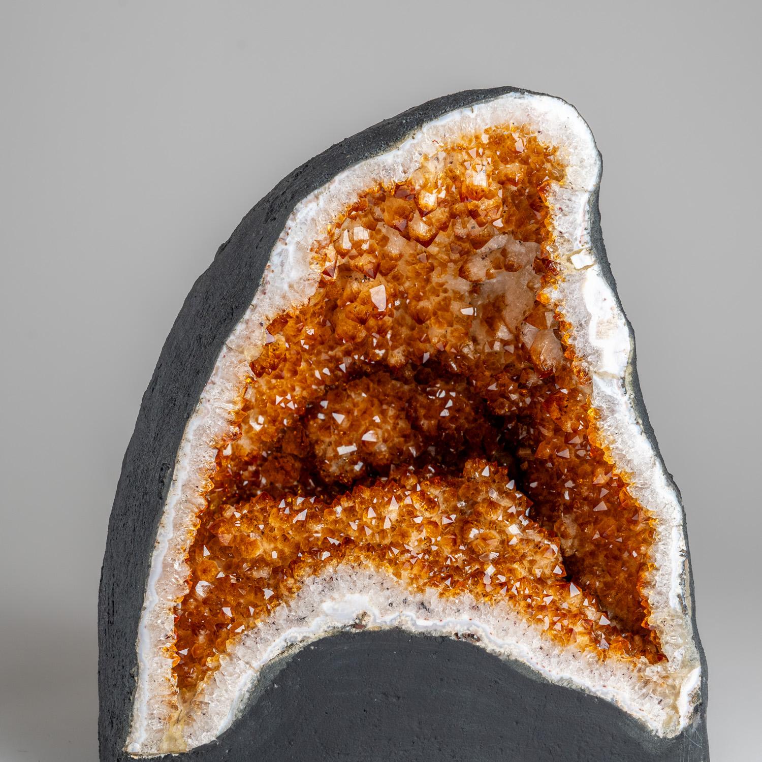 Geode a grappolo di cristallo citrino autentico dall'Uruguay (31 lbs) in vendita 2
