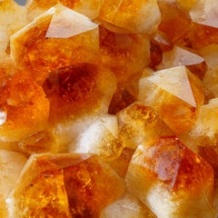 Genuine Citrine Quartz Crystal Cluster on Metal Stand (22", 42.5 lbs)