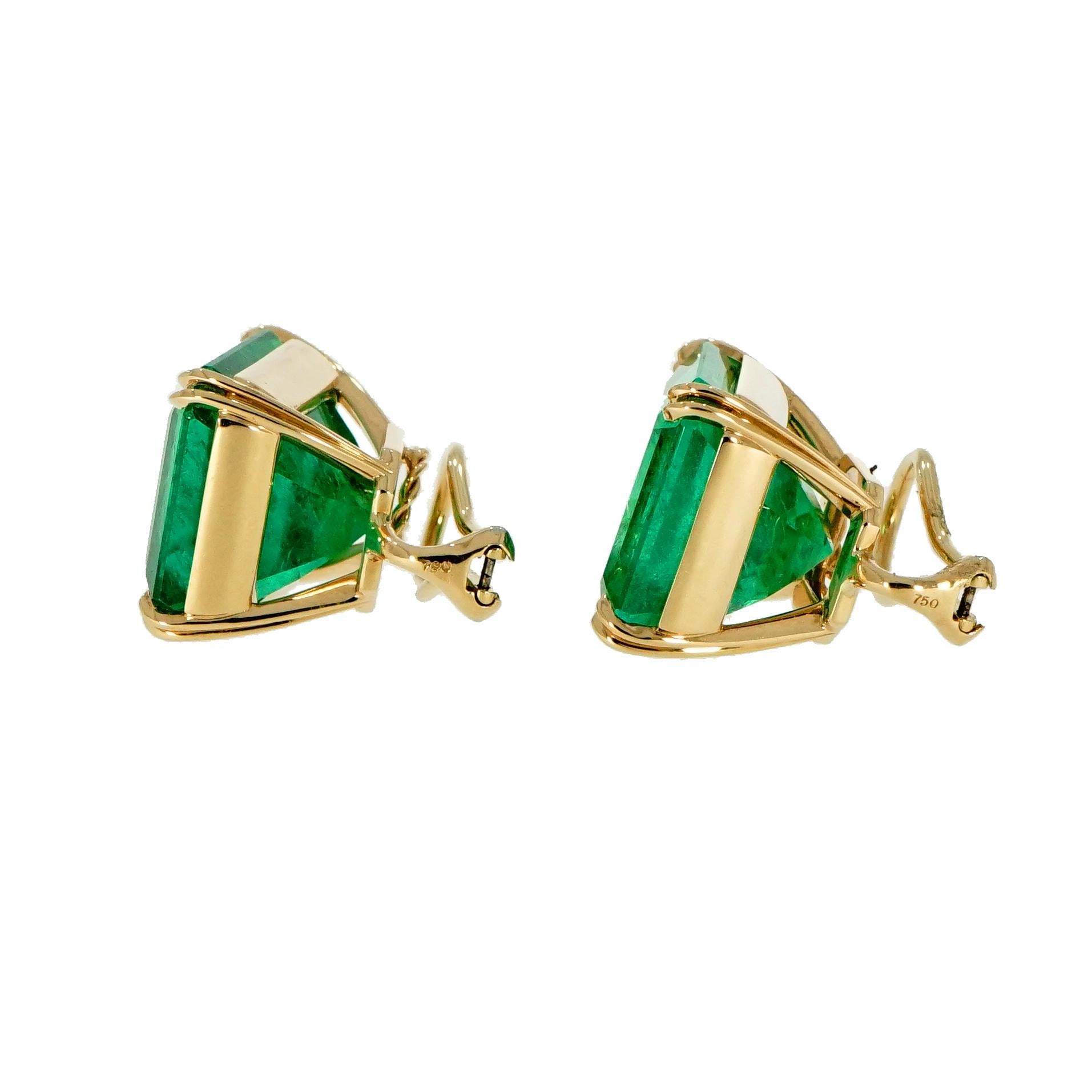 emerald stone earrings