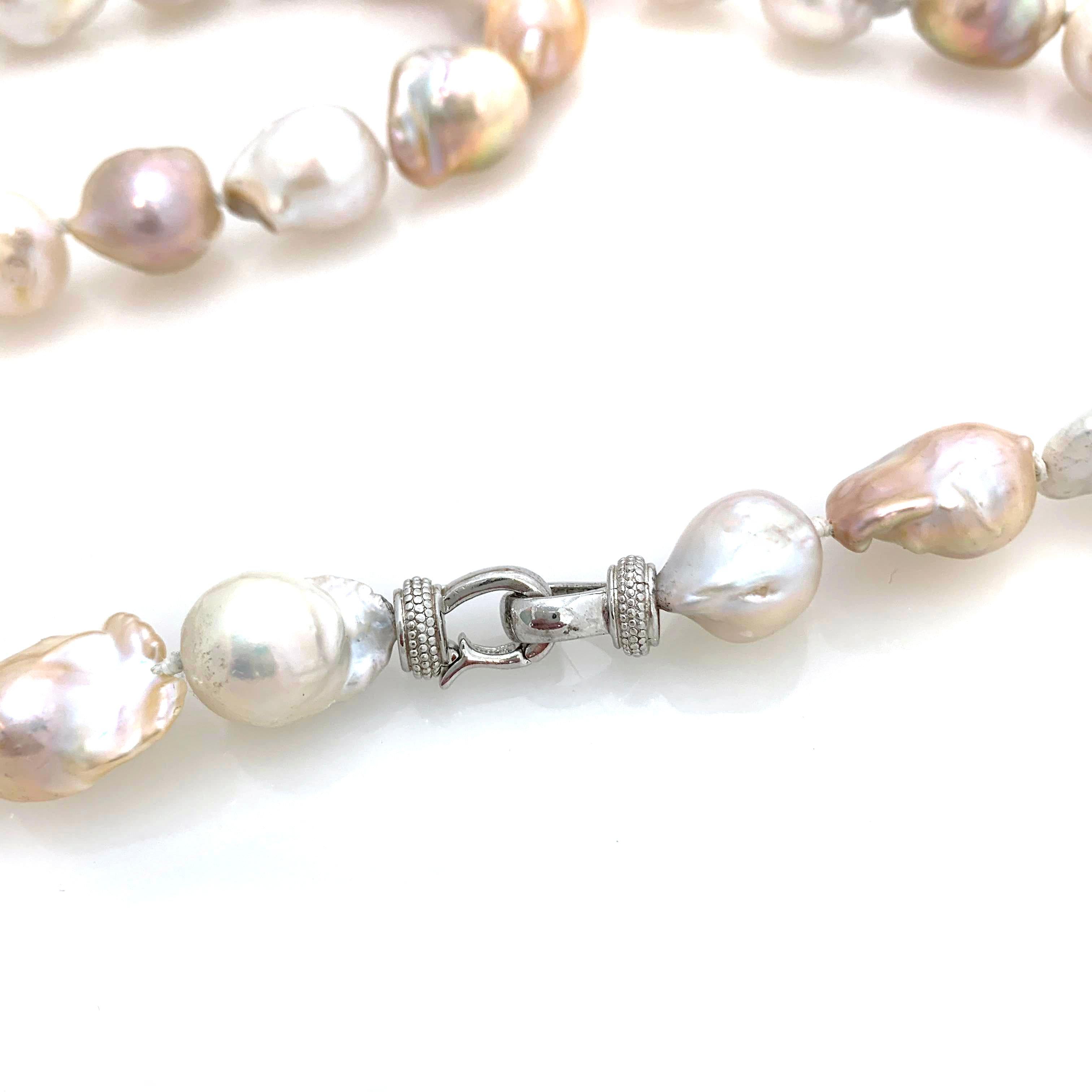 Genuine Cultured Multicolor Baroque Pearl 37