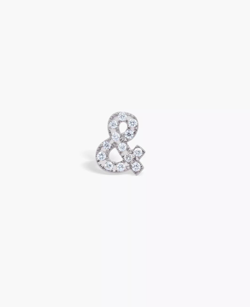 Art Déco Ciondolo con diamante e cursore e ciondolo a forma di diamante in oro massiccio 14k. in vendita