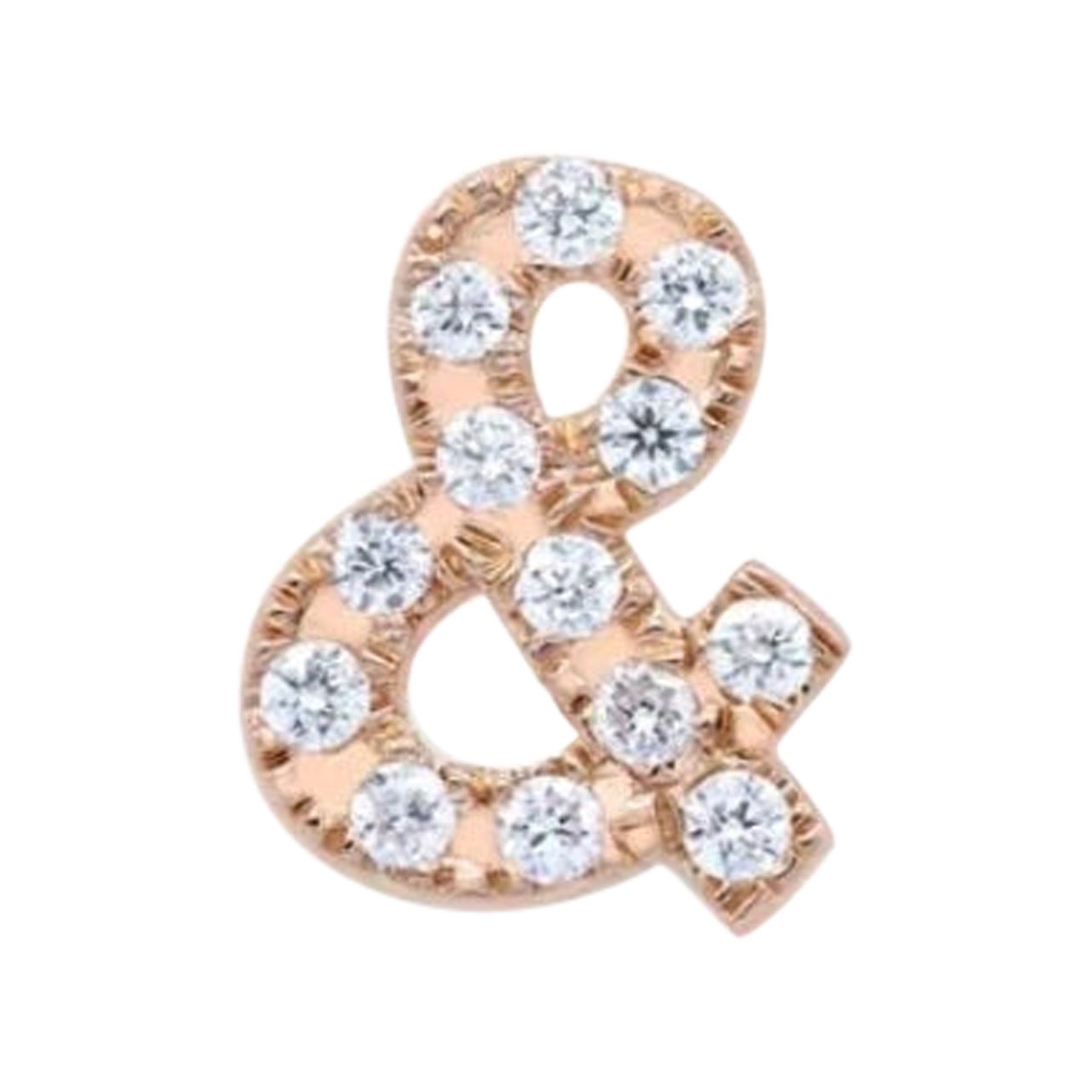 Echte Diamant und Slider Anhänger & Form Anhänger 14k Solid Gold Diamond Charm.