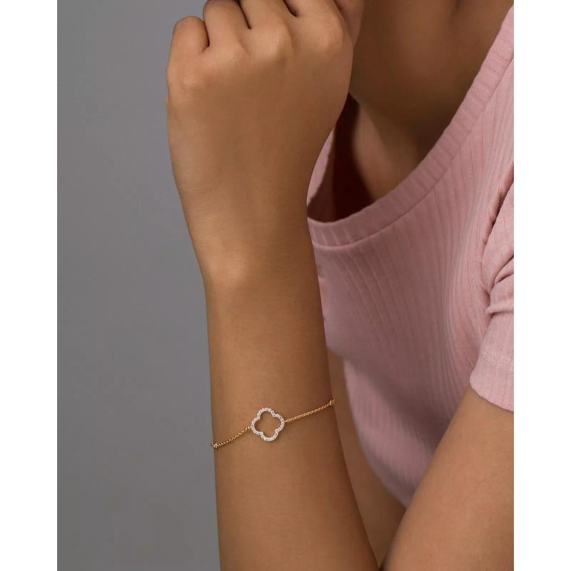 Bracciale con trifoglio di diamanti autentici in oro massiccio 14k Regalo per la festa della mamma Fiore portafortuna
Leggero, può essere indossato tutti i giorni

Informazioni aggiuntive:
Condit: Nuovo senza etichette: Un articolo nuovo di zecca,