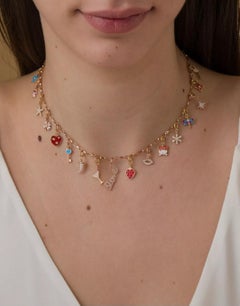 Genuine Diamond Lip Pendant 14k Solid Gold Natural Diamond Kids Jewelry Charms.