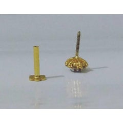 Genuine Diamond Nose Stud Ring in 14k Solid Gold