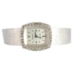 Genuine Diamond Rolex Watch. Ladies 18k Rolex 2195 Manual Watch.