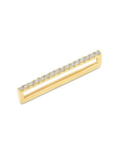 Genuine Diamond Single Row Smart Watch Band Charm 14k Solid Gold Watch Band Gift