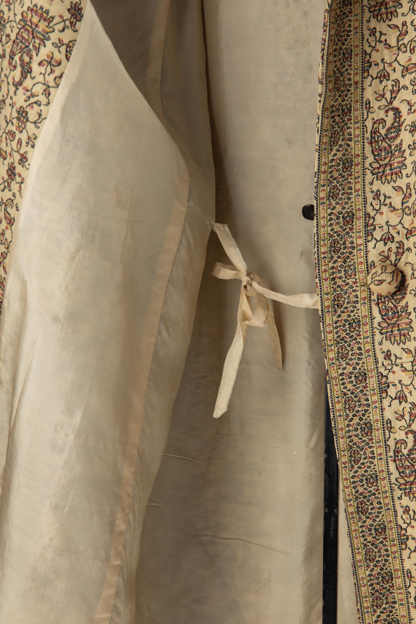 Genuine Ottoman Egyptian Couture Art Deco Hand Woven Paisley Brocade Coat 6