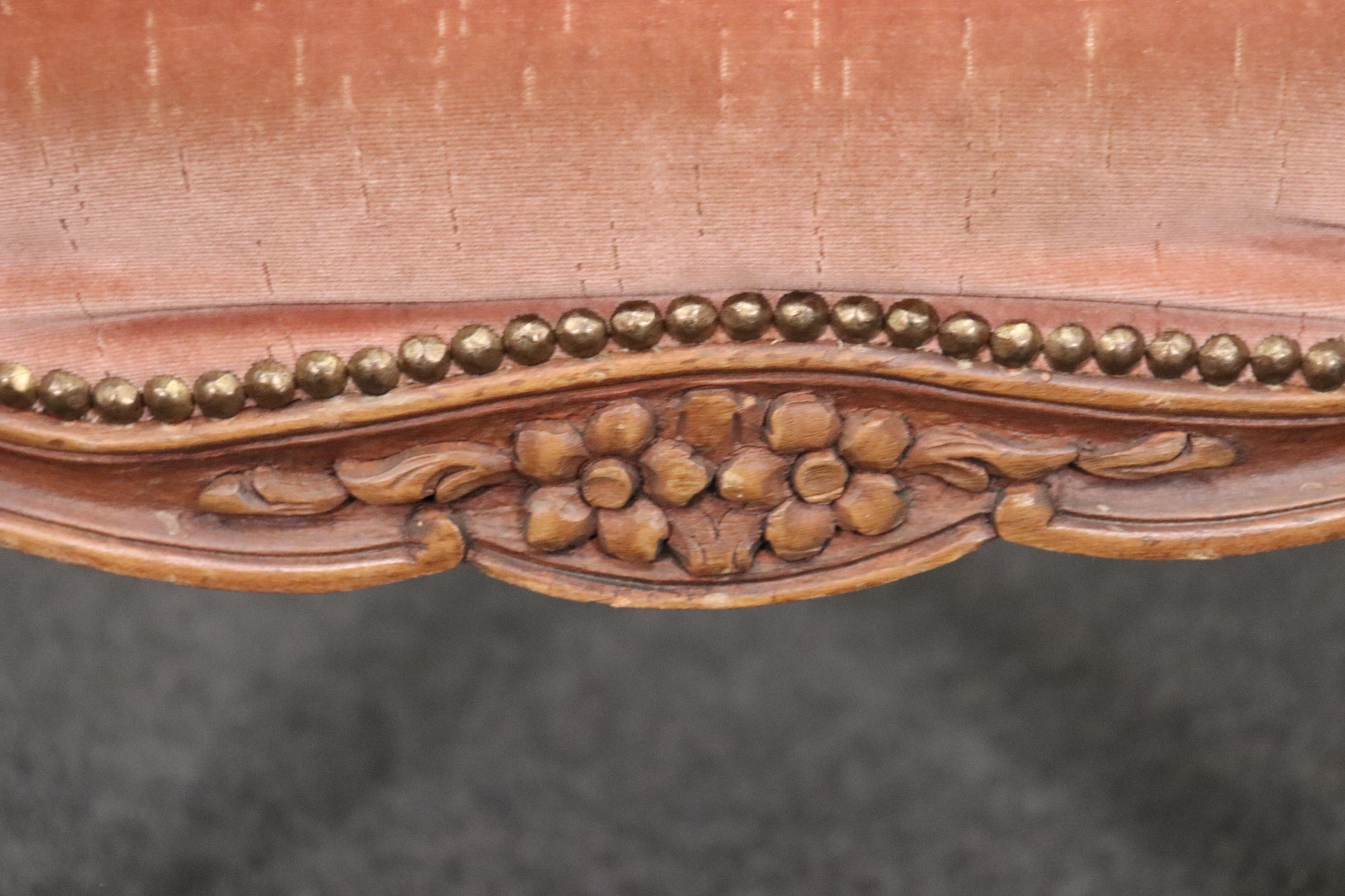Genuine French Carved Walnut Louis XV Canopy Porters Chair circa 1940 10