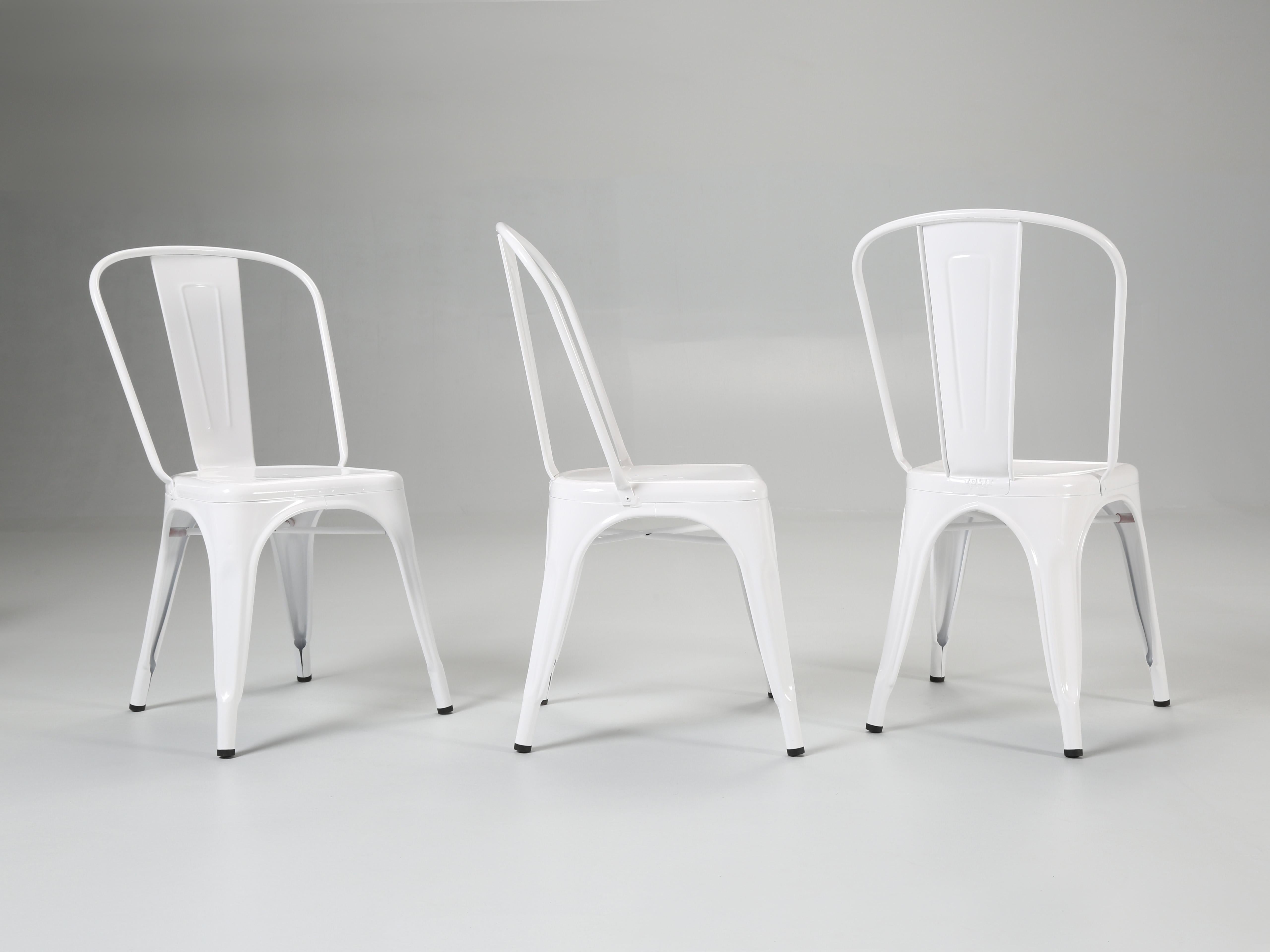 Hand-Crafted Genuine French Made Tolix Steel Chairs Stackable '12' High, Hundred's Available